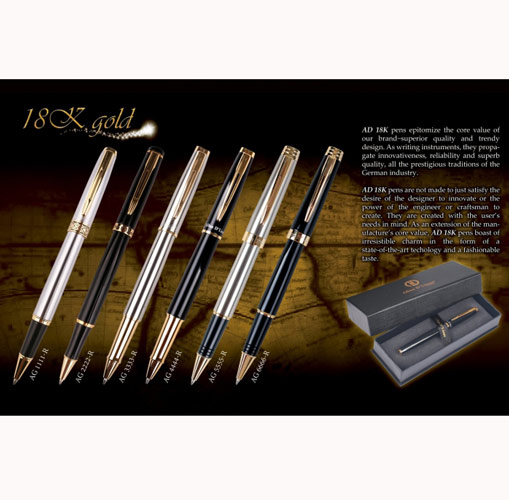 18k gold plated pen