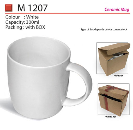 Round Ceramic Coffee Mug with box 