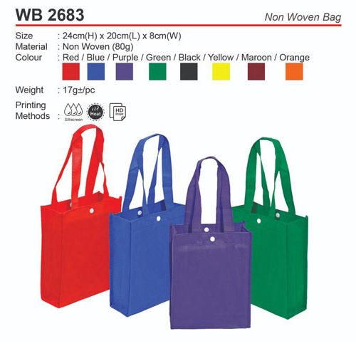 Non Woven Bag with Button (WB2683)