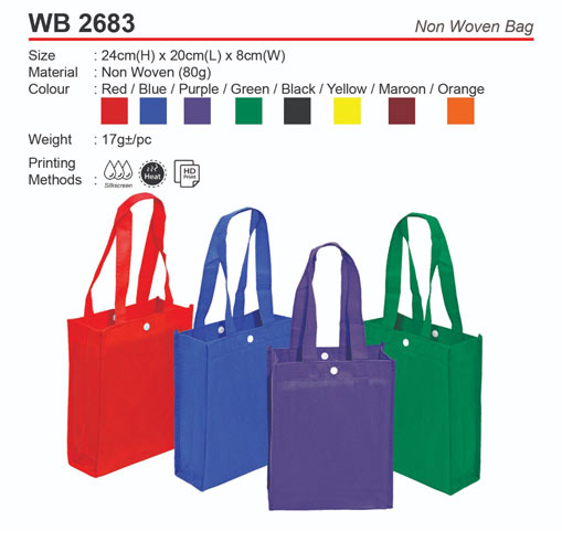 Non Woven Bag with Button (WB2683)