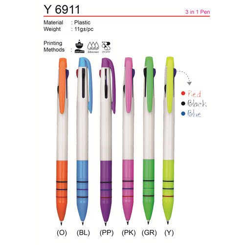 3 in 1 ball pen Y6911