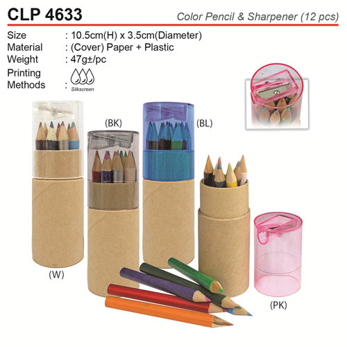 Color Pencil with Sharpener (CLP4633)