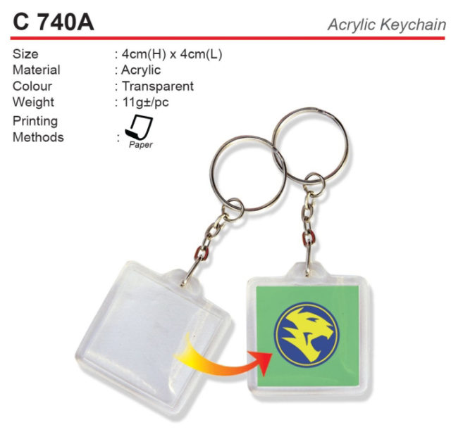 Acrylic Keychain (C740A)