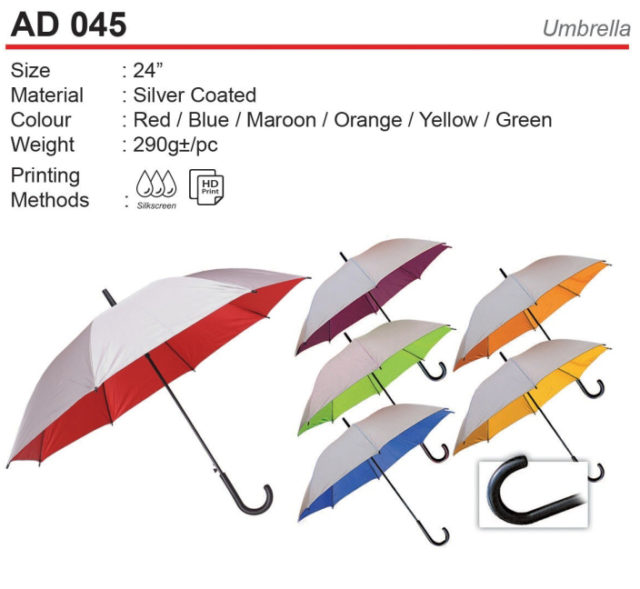 Budget Umbrella with Silver coated (AD045)