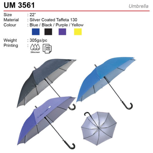 Umbrella with inner Silver Coated (UM3561)