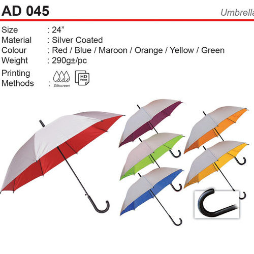 Budget Umbrella with Silver coated (AD045)