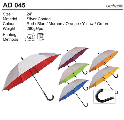 Budget Umbrella with Silver coated (AD045)