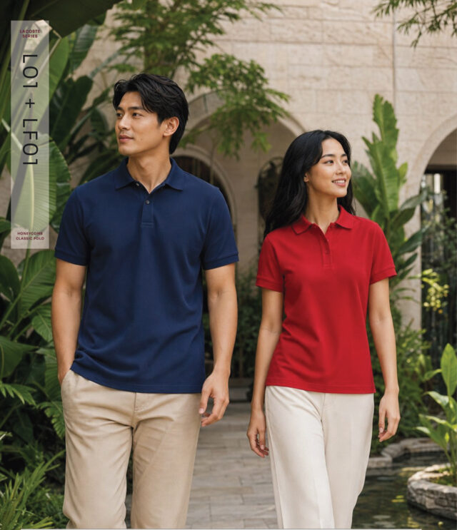 honeycomb polo shirt L01