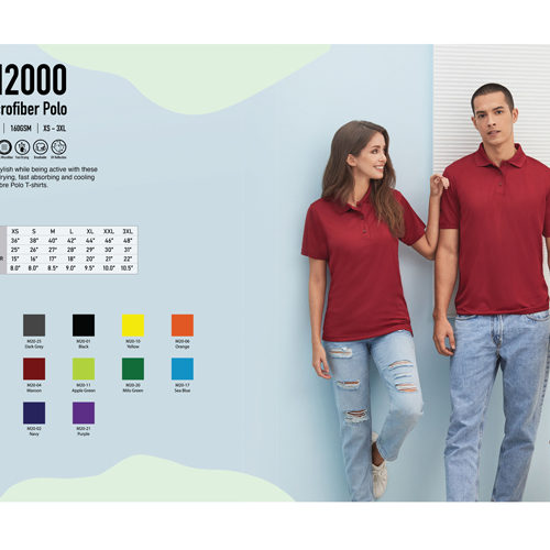 Microfiber Polo Tee Shirt (M2000)