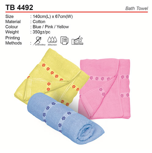 Pattern Bath Towel (TB4492)