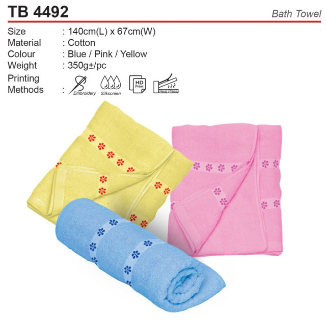 Pattern Bath Towel (TB4492)