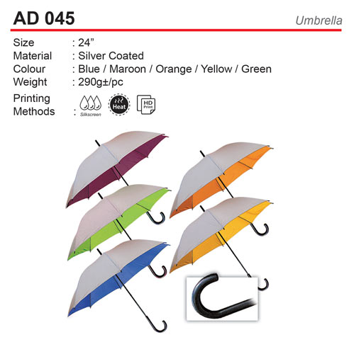 Budget Umbrella with Silver coated (AD045)