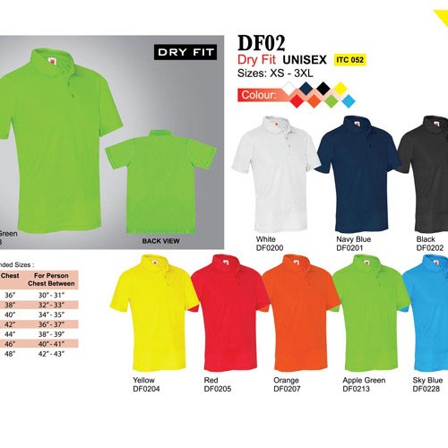 Dry Fit Polo Tee (DF02)