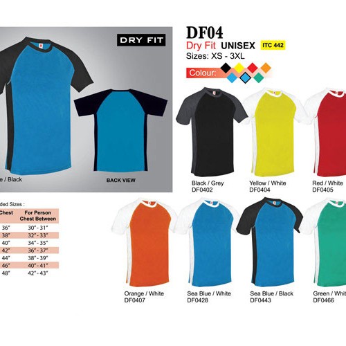 Dry Fit Round Neck Shirt (DF04)