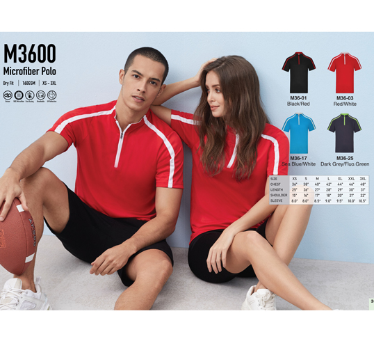 Microfiber Polo Shirt (M3600)