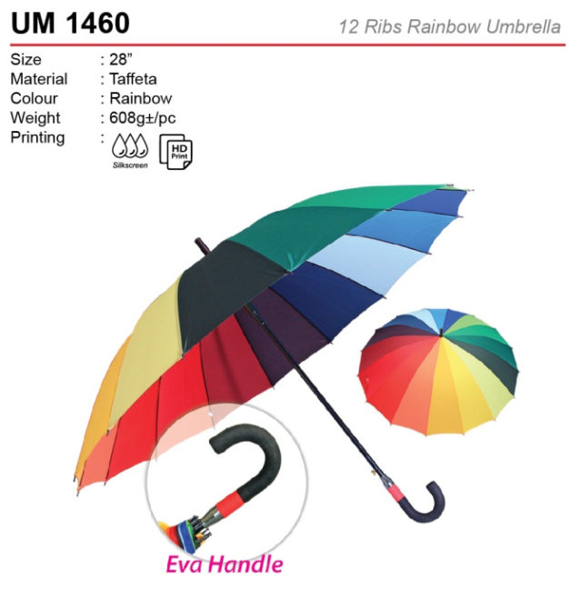28 inch Rainbow Umbrella (UM1460)