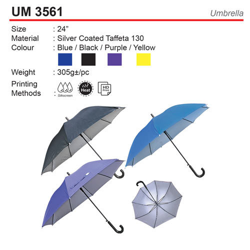Umbrella with inner Silver Coated (UM3561)