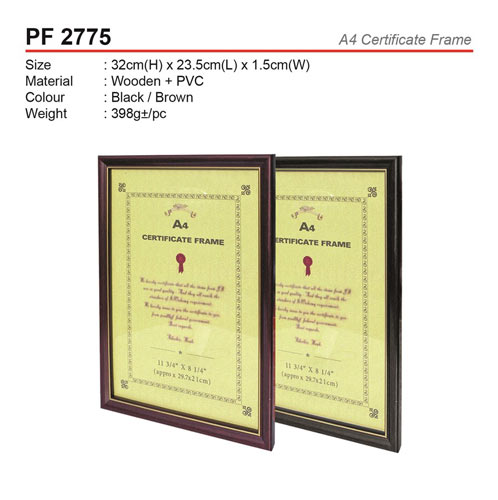 A4 Certificate Frame (PF2775)