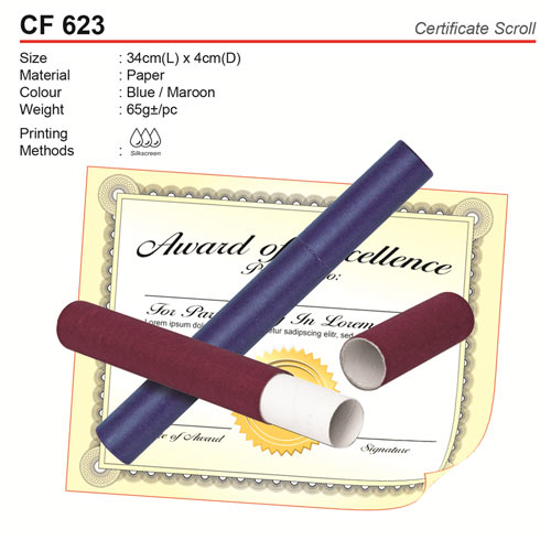 Certificate scroll holder (CF623)