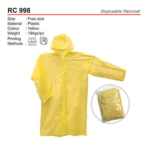 disposable raincoat