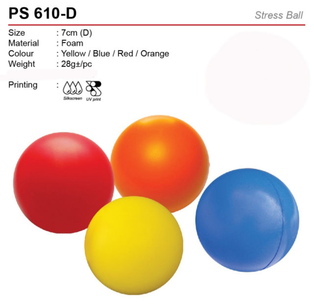 Round Shaped Stress Ball (PS610-D)