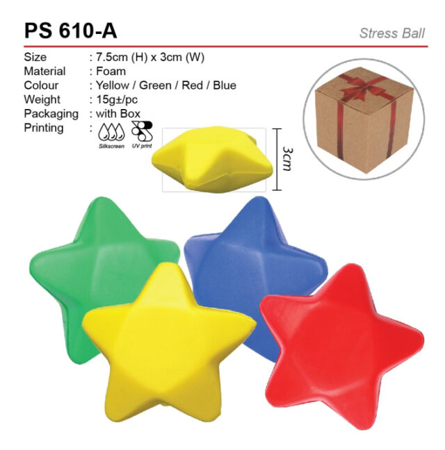 star shape stress ball PS610-A