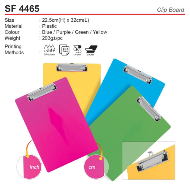 Plastic Clipboard (SF4465)