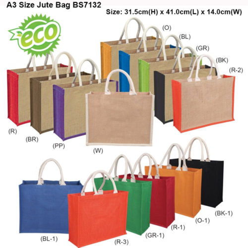 A3 size Jute Bag (BS7132)