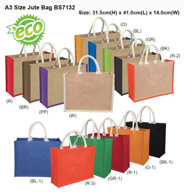 A3 size Jute Bag (BS7132)