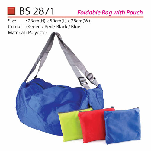 Foldable Bag with Pouch (BS2871)