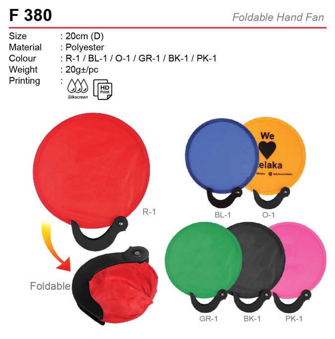 Foldable hand Fan (F380)