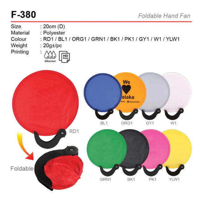 foldable hand fan f-380