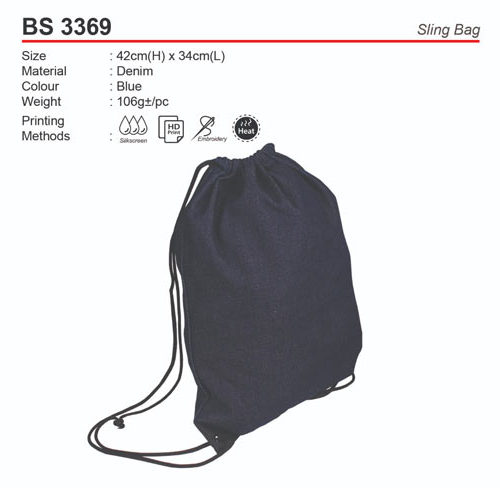 Denim Sling Bag (BS3369)