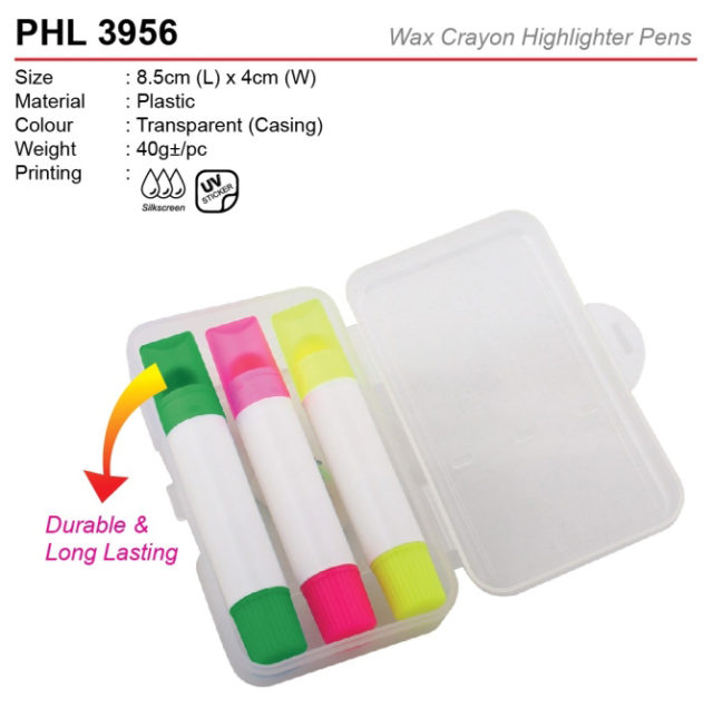 Wax Crayon Highlighter Pen (PHL3956)