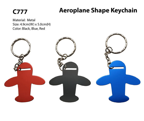 Aeroplane Shape Keychain (C777)