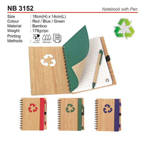 Eco notepad with Pen (NB3152)