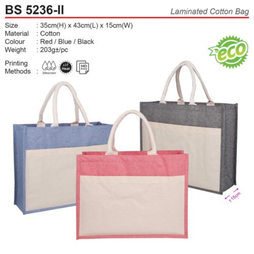 Cotton bag with Pocket (BS5236-II)