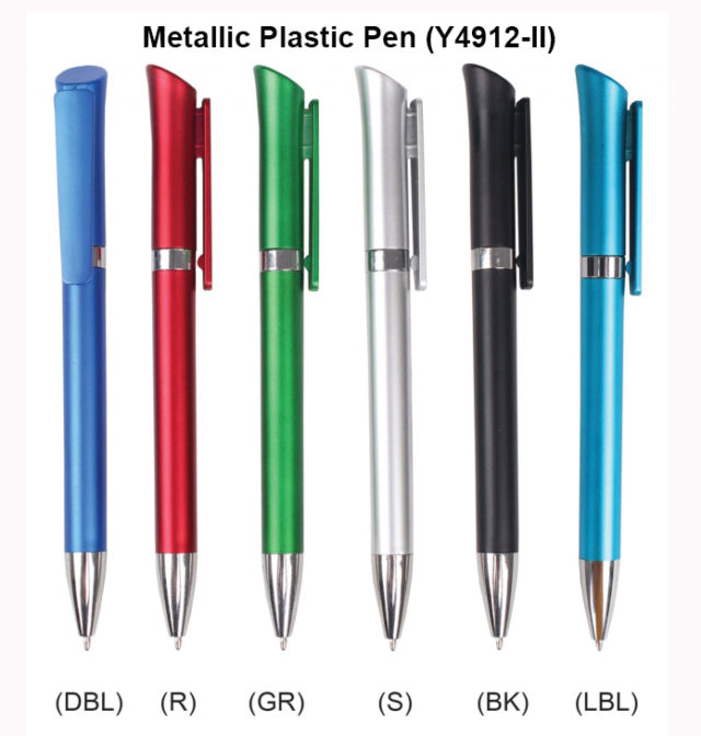 Metallic Plastic pen Y4912-II