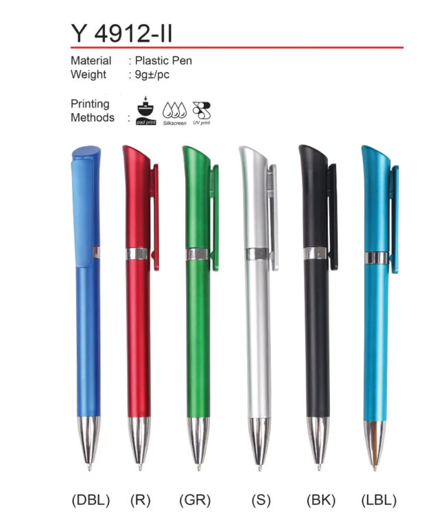 metallic plastic pen Y4912-II
