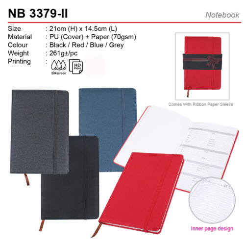 A5 PU notebook NB3379-II
