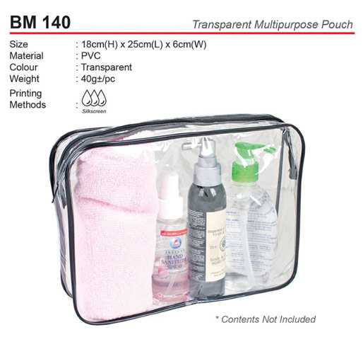 Transparent PVC Pouch (BM140)