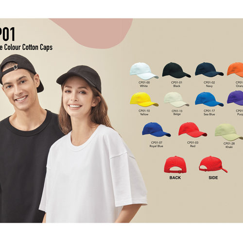 6 Panel Cotton Cap (CP01)