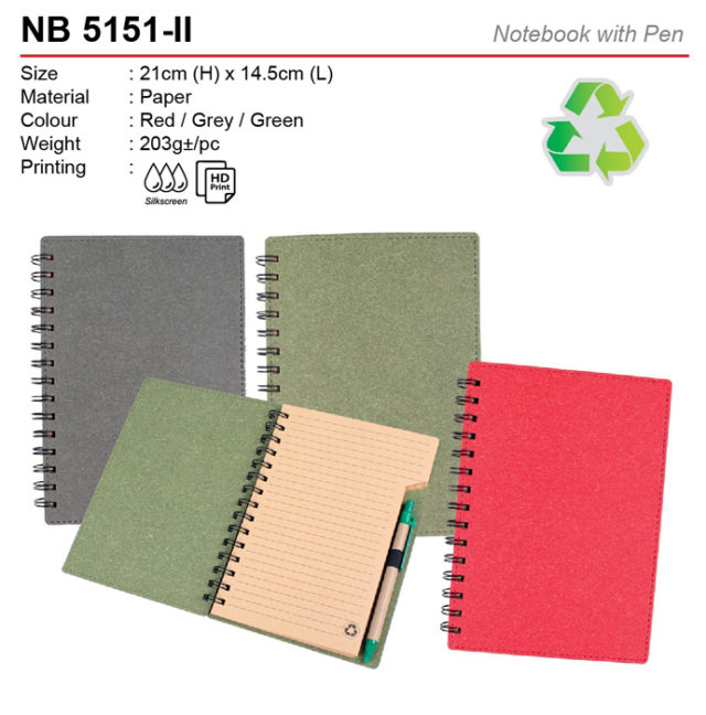 Eco Notebook with Pen (NB5151-II)