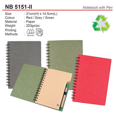 Eco Notebook with Pen (NB5151-II)
