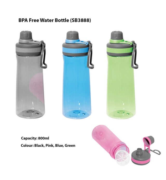 BPA free water bottle SB3888