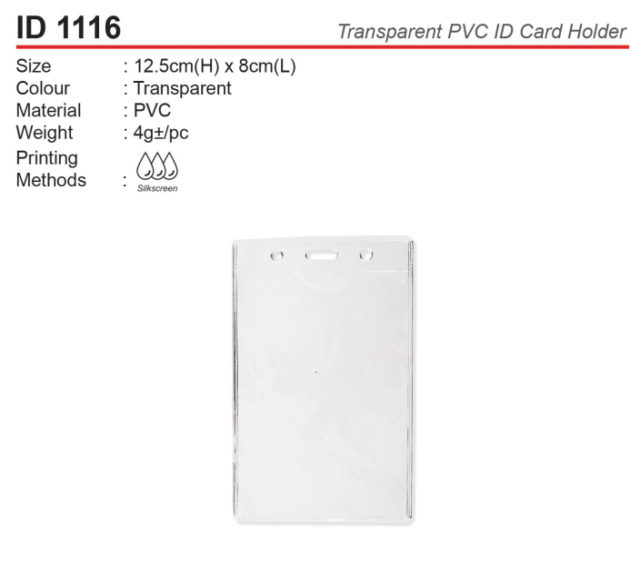 Transparent ID Card Holder (ID1116)