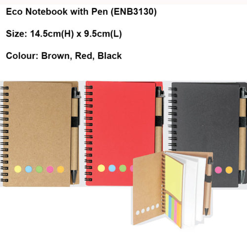 Eco Notebook with Pen (ENB3130)