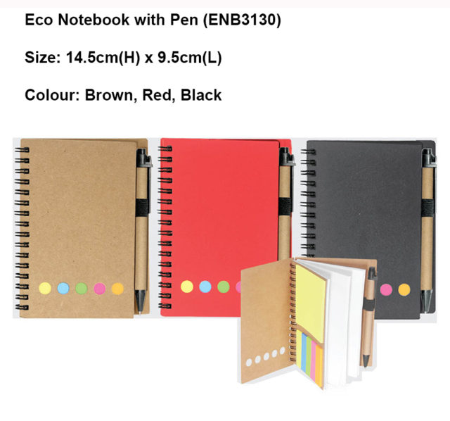 Eco Notebook with Pen (ENB3130)
