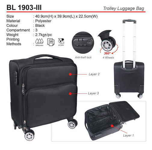 Trolley luggage bag BL1903 III