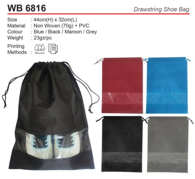 Drawstring Shoe Bag (WB6816)